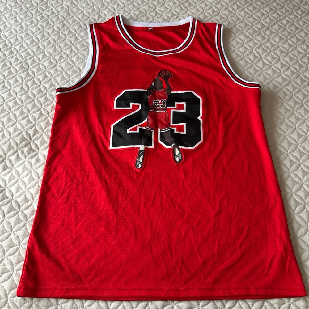 Chicago Bulls Michael Jordan Sewn Jersey RARE SIZE M